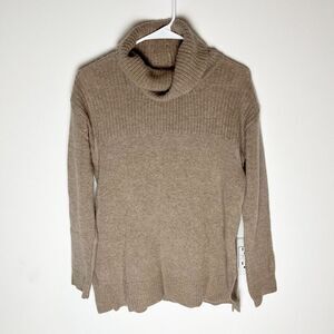 splendid collection Brown Turtle Neck Cashmere Sweater XS​